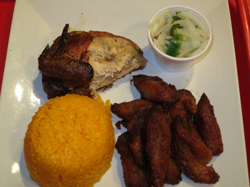La Granja Quarter Grilled Chicken with Rice and Plantains Lunch Special